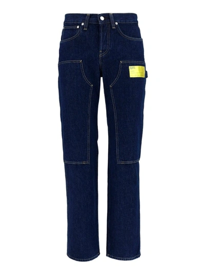 Helmut Lang Indigo Industry Masc Lo Utility Jeans In Dark Wash