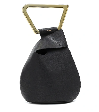 Cult Gaia Astraea Medium Leather Tote In Black