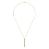 TOM WOOD 9KT GOLD-PLATED CHAIN NECKLACE,3896266