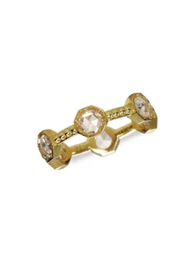 Sylva & Cie Women's Caviar 18k Yellow Gold & Diamond Ring