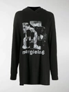 MM6 MAISON MARGIELA ABSTRACT-PRINT HOODIE,15688703