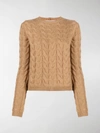 MAX MARA CABLE KNIT JUMPER,15692684