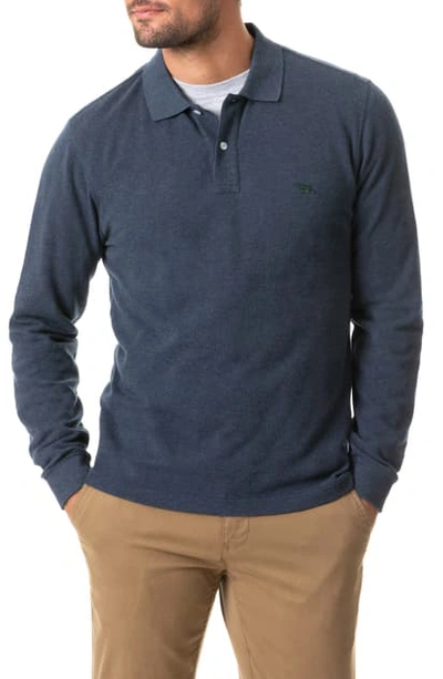 Rodd & Gunn Gunn Pique Polo In Deep Ocean