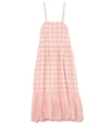 MII Vichy Midi Dress in Baby Pink