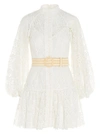 ZIMMERMANN ZIMMERMANN WOMEN'S WHITE COTTON DRESS,8325DEMPIVO 1