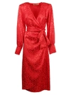 ANDAMANE ANDAMANE WOMEN'S RED VISCOSE DRESS,Q02A053LEORSS M