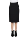 OFF-WHITE OFF-WHITE WOMEN'S BLACK POLYESTER SKIRT,OWCC102E20FAB0031000 40