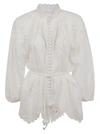 ZIMMERMANN ZIMMERMANN WOMEN'S WHITE COTTON SHIRT,7835TCARIVO 1