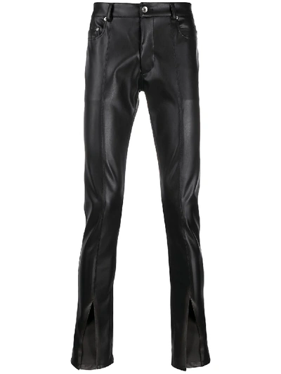 Rick Owens Drkshdw Front Slit Trousers In Black