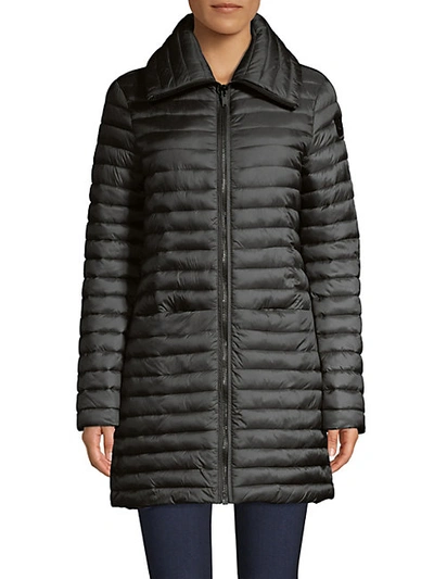 Moose Knuckles Cr&eacute;mazie Quilted Parka In Black