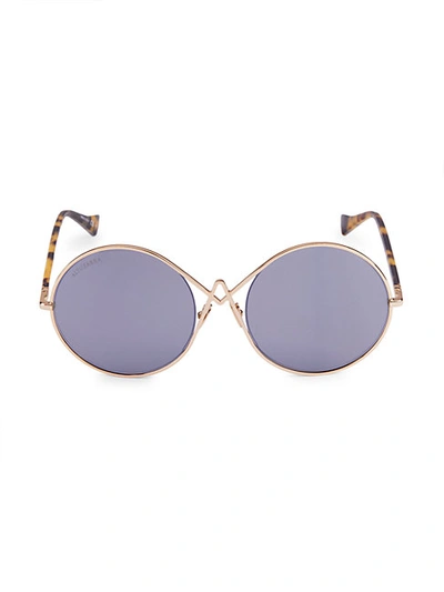 Altuzarra 60mm Round Sunglasses In Gold