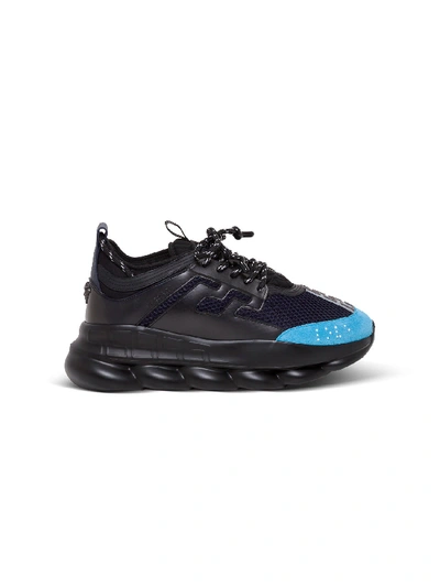 Versace Chain Reaction Trainers In Blu