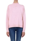 GANNI WOOL SWEATER PINK,11481662