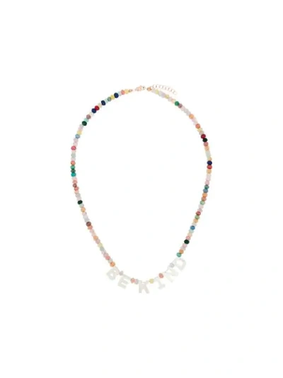 ROXANNE FIRST BE KIND 14KT ROSE GOLD JADE NECKLACE