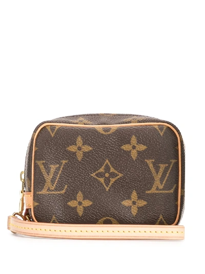 Pre-owned Louis Vuitton 2005  Trousse Wapity Pouch In Brown