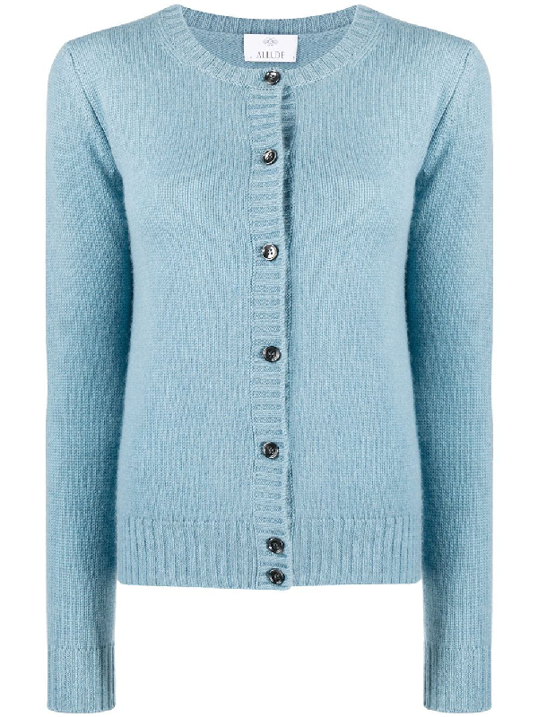 Allude Cashmere Button-down Cardigan In Blue | ModeSens