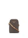 Michael Michael Kors Small Logo-print Crossbody Bag In Brown