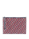 KENZO LOGO-PRINT CLUTCH BAG