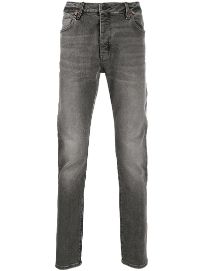 Neuw Iggy Mid-rise Skinny Jeans In Grey