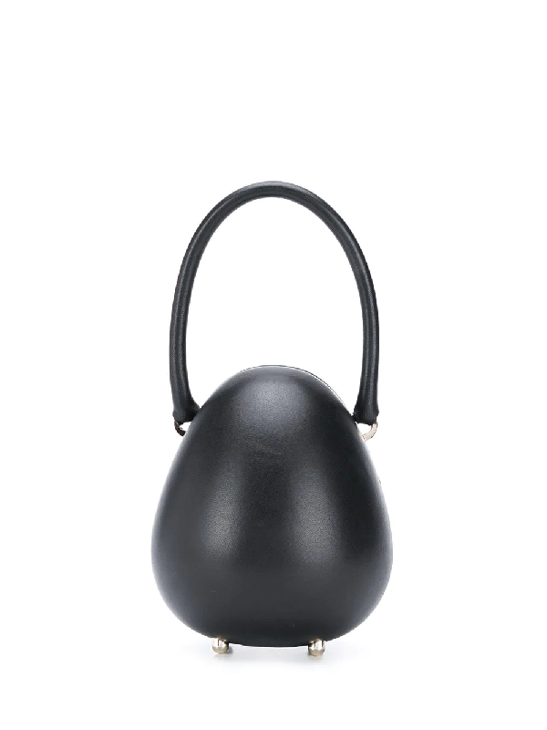 Simone Rocha Leather Egg Clutch Bag In Black ModeSens