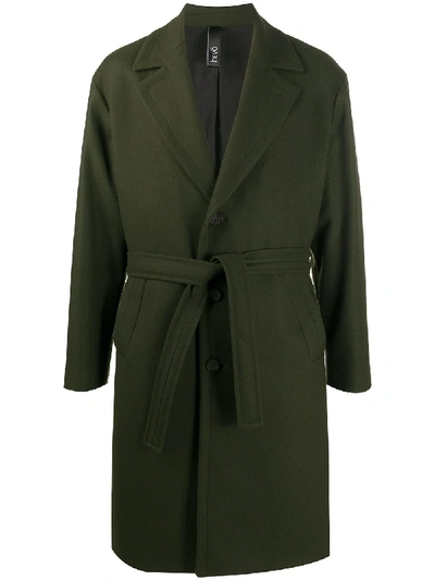 Hevo Single-breasted Tailored Coat In Green