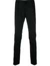 Dondup Slim-fit Tailored Trousers In Black