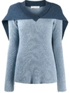 JW ANDERSON CAPE KNITTED JUMPER