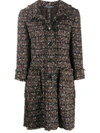 DOLCE & GABBANA TWEED MID-LENGTH COAT