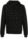 SAINT LAURENT EYELET DETAIL HOODIE