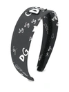 DOLCE & GABBANA LOGO PRINT HEADBAND