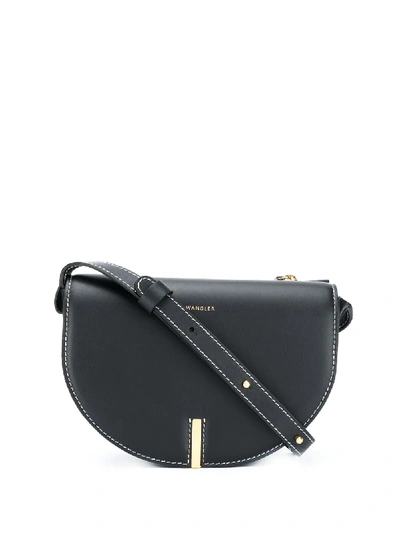 Wandler Nana Leather Crossbody Bag In Grey