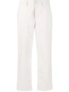 CLOSED HIGH-RISE WIDE-LEG CROPPED TROUSERS