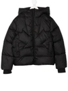 Dsquared2 Motif-detail Padded Coat In Black