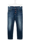 DSQUARED2 TEEN STRAIGHT-LEG JEANS