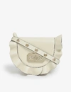 RED VALENTINO RUFFLE-TRIMMED LEATHER BELT BAG,R03629674