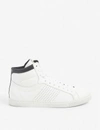 BA&SH HCOSTA PERFORATED LEATHER HIGH-TOP TRAINERS,R03626263