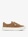 Cariuma Ladies Oca Low Lace-up Canvas Trainers In Camel