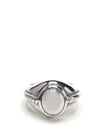 UGO CACCIATORI UGO CACCIATORI MEN'S SILVER METAL RING,RN095SILVER M