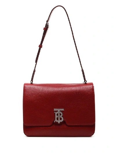 Burberry Women's Red Leather Shoulder Bag