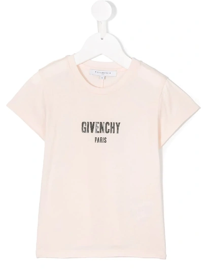 Givenchy Kids' Logo T-shirt In Pink