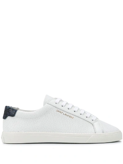 Saint Laurent Andy Low-top Sneakers In White