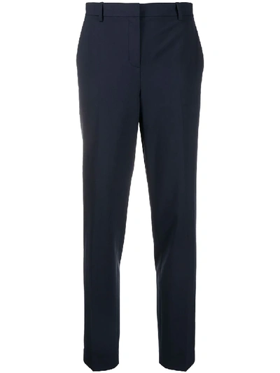 Theory Straight Tailored Trousers - 蓝色 In Baltic