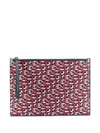 KENZO LOGO-PRINT CLUTCH BAG