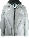 KHRISJOY DRAWSTRING HOODED DOWN JACKET