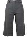 See By Chloé Tailored Turn-up Cuff Shorts In Grey