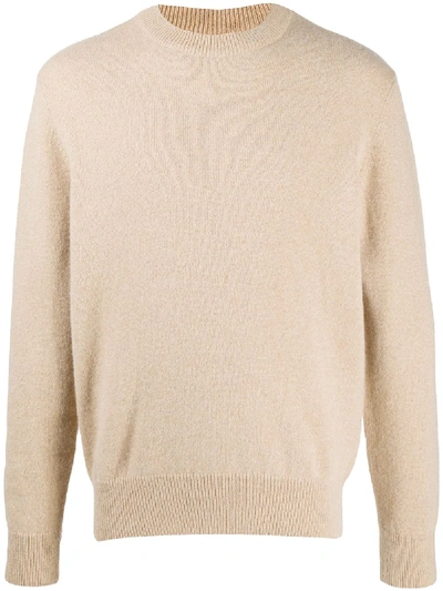 Sunflower Fine-knit Crew Neck Jumper In Neutrals