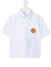 Dolce & Gabbana Embroidered Chest Logo Shirt In White