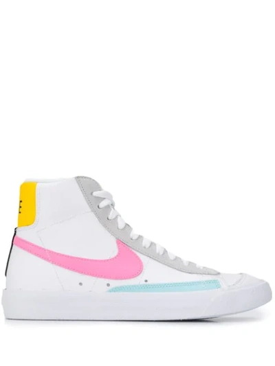 Nike Lace-up Hi-top Sneakers In White