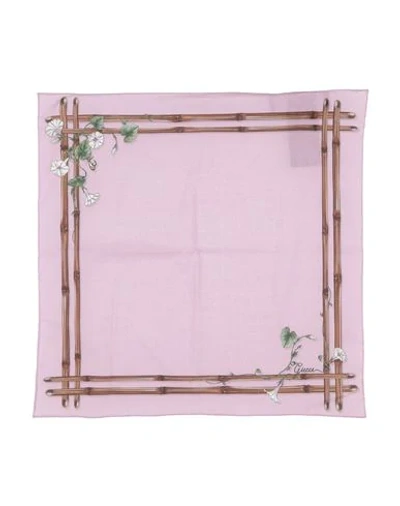 Gucci Square Scarf In Pink