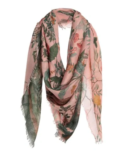 Gucci Square Scarf In Pastel Pink